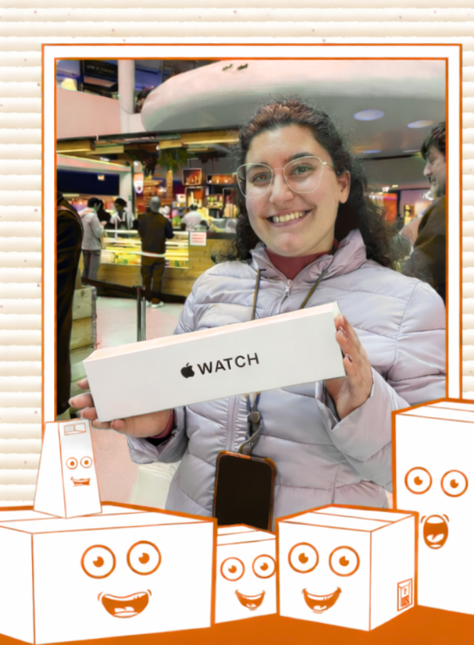 Cliente premiada com Apple Watch